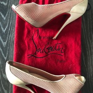 Fetilo Peep Toe Mesh Pumps